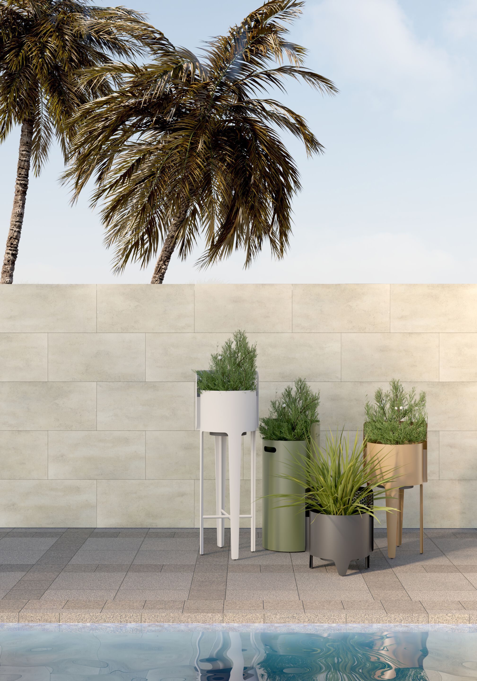 Низкий алюминиевый плантатор VINEKO Empire ARCH-00144502 - Вид №3