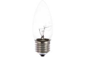 15497830 Лампа накаливания свеча прозрачная 60 Вт-230 В-Е27 SQ0332-0012 TDM