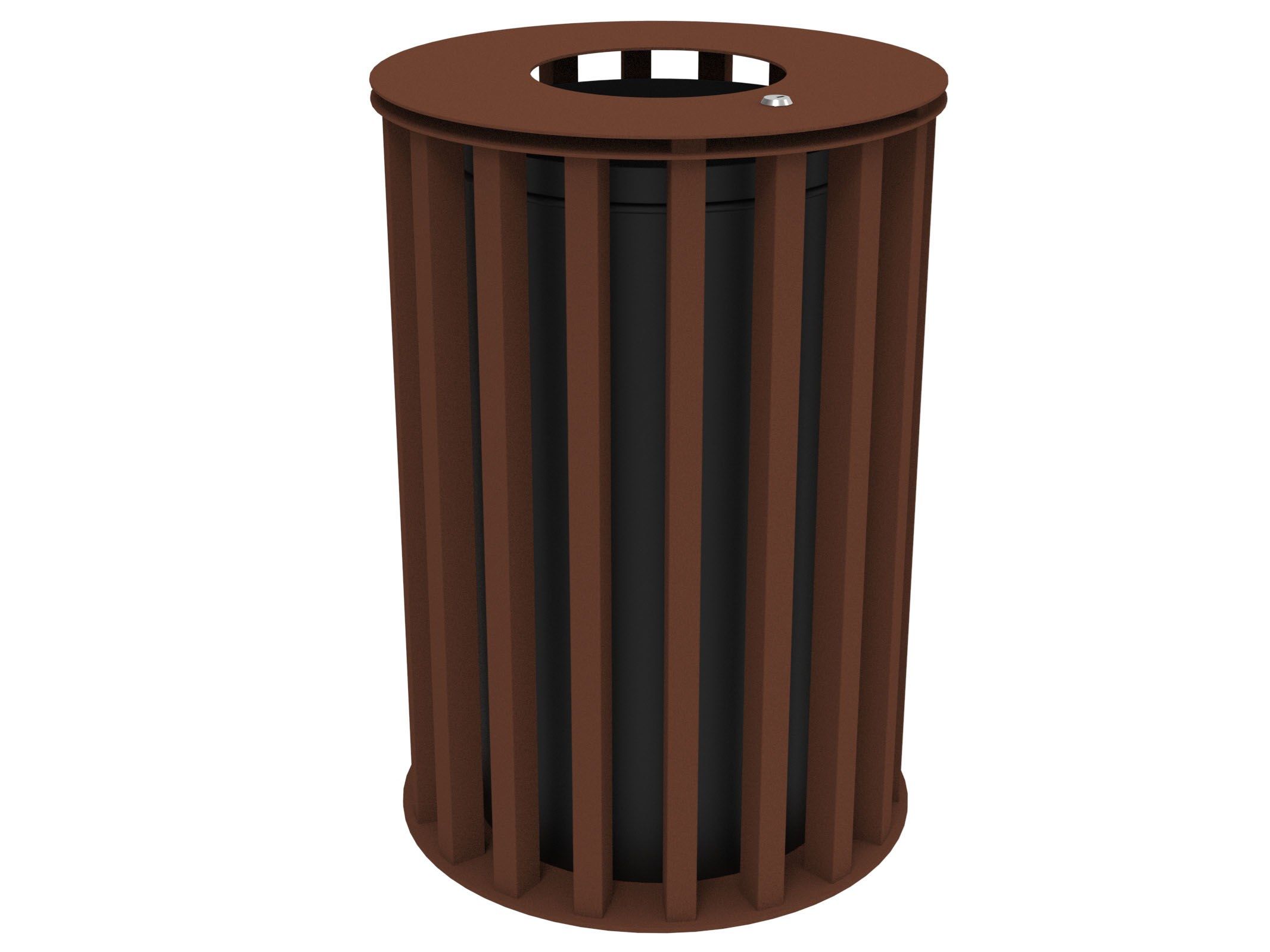 Оцинкованная стальная корзина для мусора с крышкой Lazzari Динамо ARCH-00087800 - Вид №27