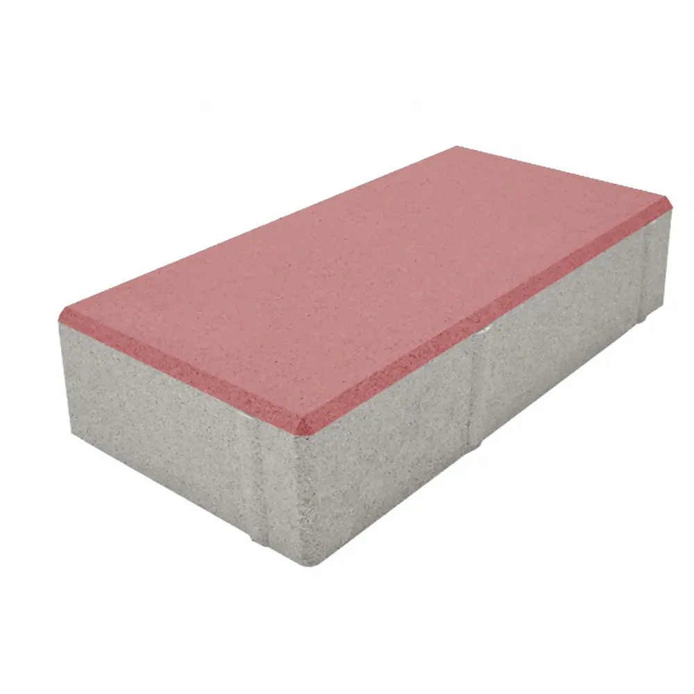 Плитка тротуарная Призма 200x100x50 мм цвет красный Santreyd STLM-2109958
