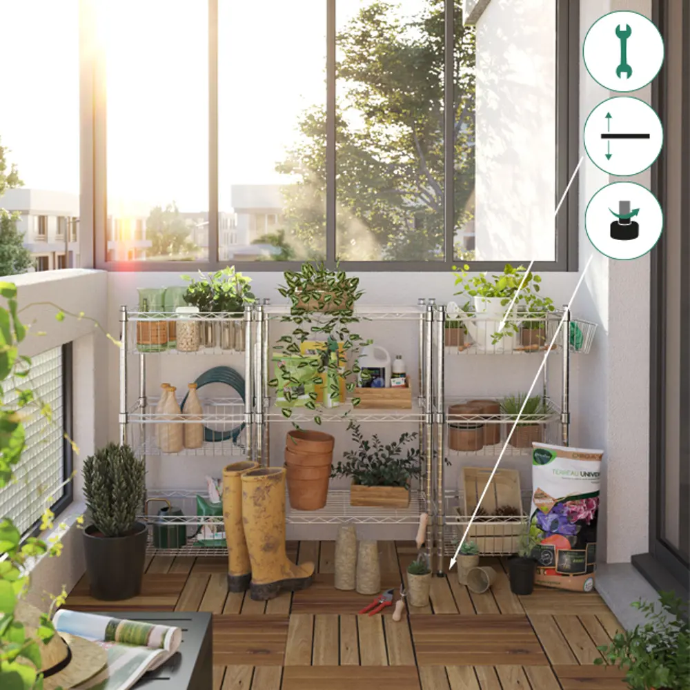 Корзина навесная KONSENSA 28x9.7 см цвет хром STLM-2169970 - Вид №4