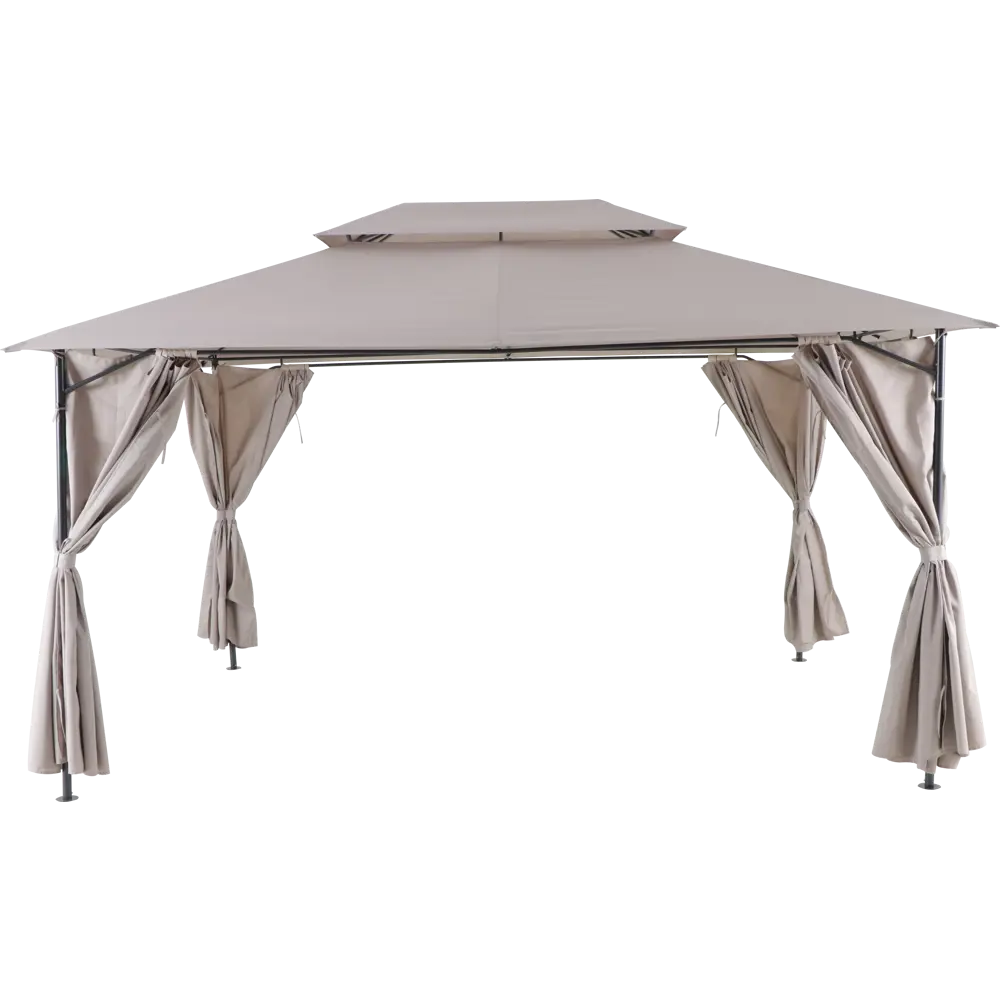 Павильон садовый Naterial Oxis 3x4 м тёмно-серый STLM-2051013 - Вид №1