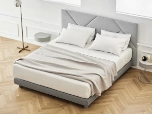 Caccaro Двуспальная кровать из ткани с мягким изголовьем