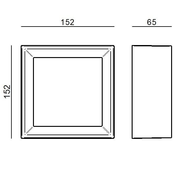 Алюминиевый светодиодный потолочный светильник Linea Light Group TARA_MINI ARCH-00036519 - Вид №3