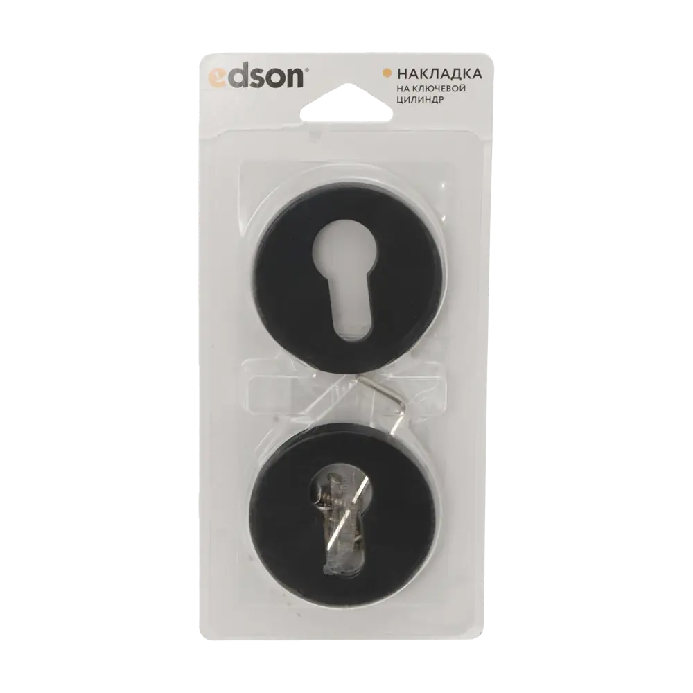 Накладка на замочную скважину Edson EDS-SC-R2 51.6 мм цвет черный STLM-2151535 - Вид №2