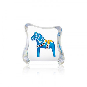 88181 Скульптура "Далекарлийская лошадка" (миниатюра), синяя, 60/55 мм. Maleras