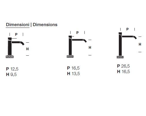 Однорычажный смеситель для раковины из нержавеющей стали Rexa MAE ARCH-00103363 - Вид №3