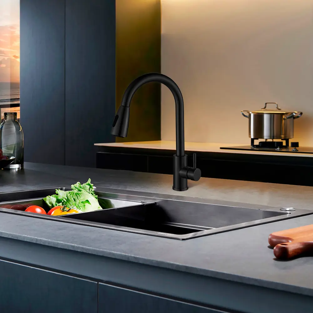 Кухонный смеситель VIDAGE с выдвижным изливом - элегантное решение для современной кухни 85684119 VAL1817 STLM-0065255 - Вид №8