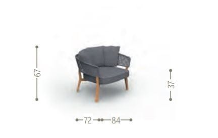 Съемное садовое кресло Talenti Moon Teak ARCH-00112407 - Вид №7