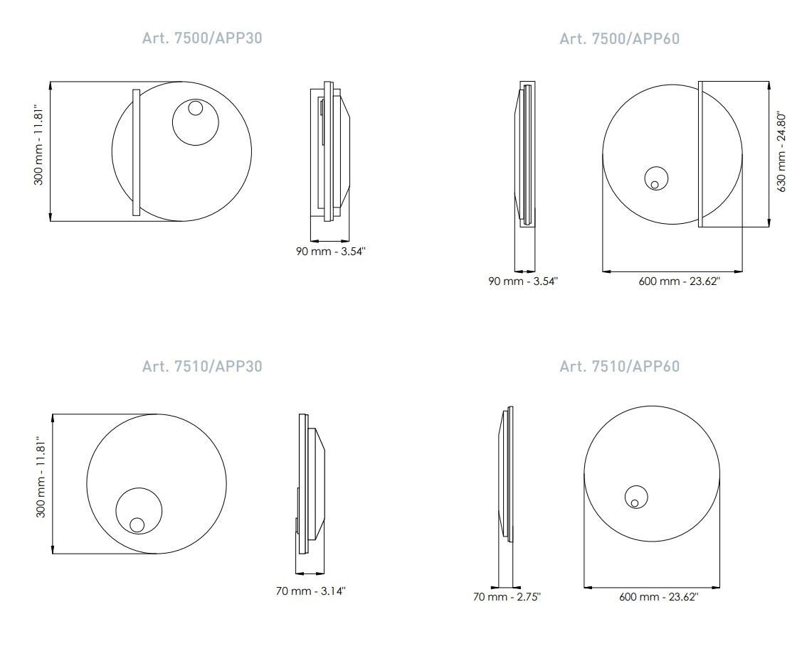 Алебастровый настенный светильник / потолочный светильник Patrizia Volpato ARCH-00079862 - Вид №5