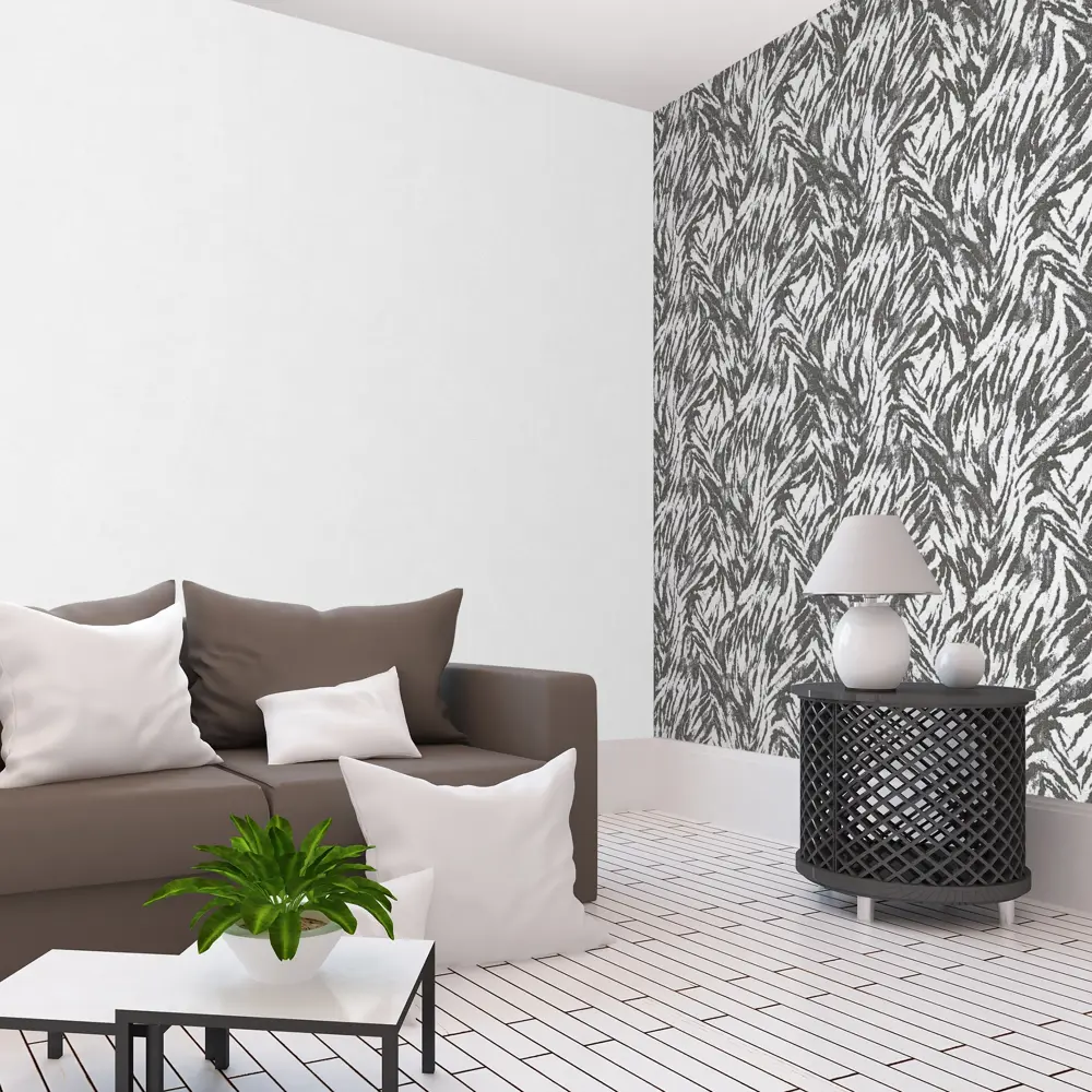 Обои флизелиновые Victoria Stenova Tiger серые 1.06 м VS281946 STLM-2062298 - Вид №3