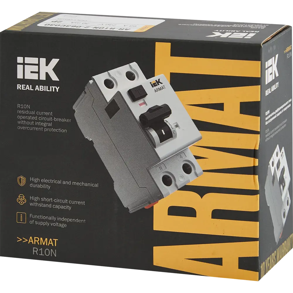 Дифференциальный автомат IEK R10N 63А с защитой от утечек тока 87762181 STLM-1105300 - Вид №5