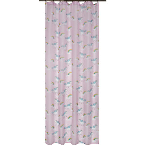 Тюль на ленте Единорог 250х260 см цвет розовый SEASONS