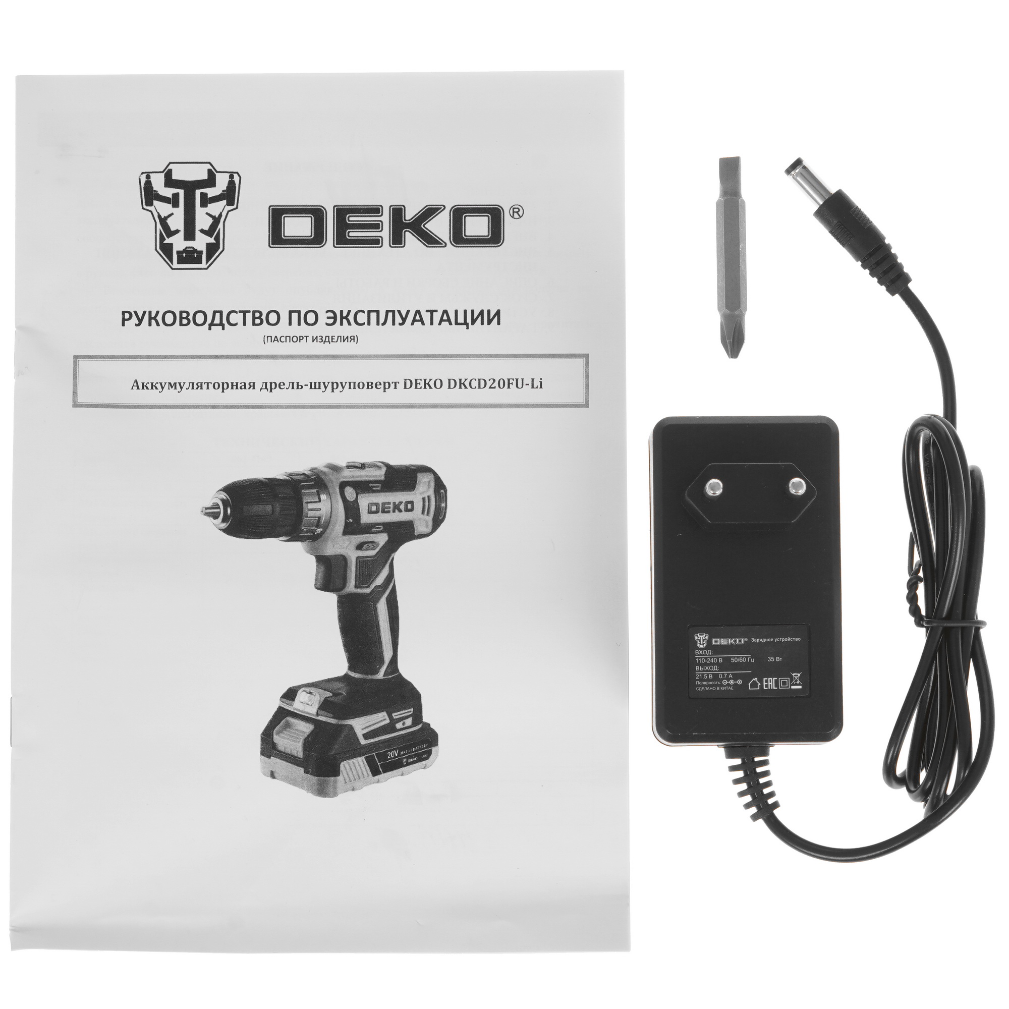Дрель-шуруповерт DEKO DKCD20FU-Li 063-4149 UNV 20V 9080282 STDN-0104923 - Вид №5