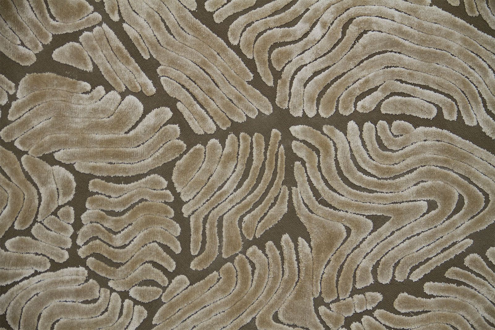 Бамбуковый Шелковый прямоугольный ковер ручной работы Now Carpets Ландшафт ARCH-00001367