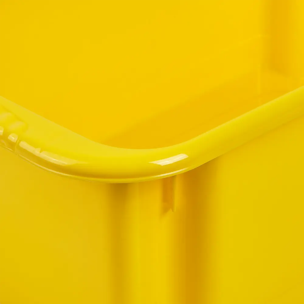 Корзина для игрушек Пиколо 48x30.2x18.5 см 18.3 л пластик без крышки цвет жёлтый MARTIKA STLM-2017838 - Вид №4