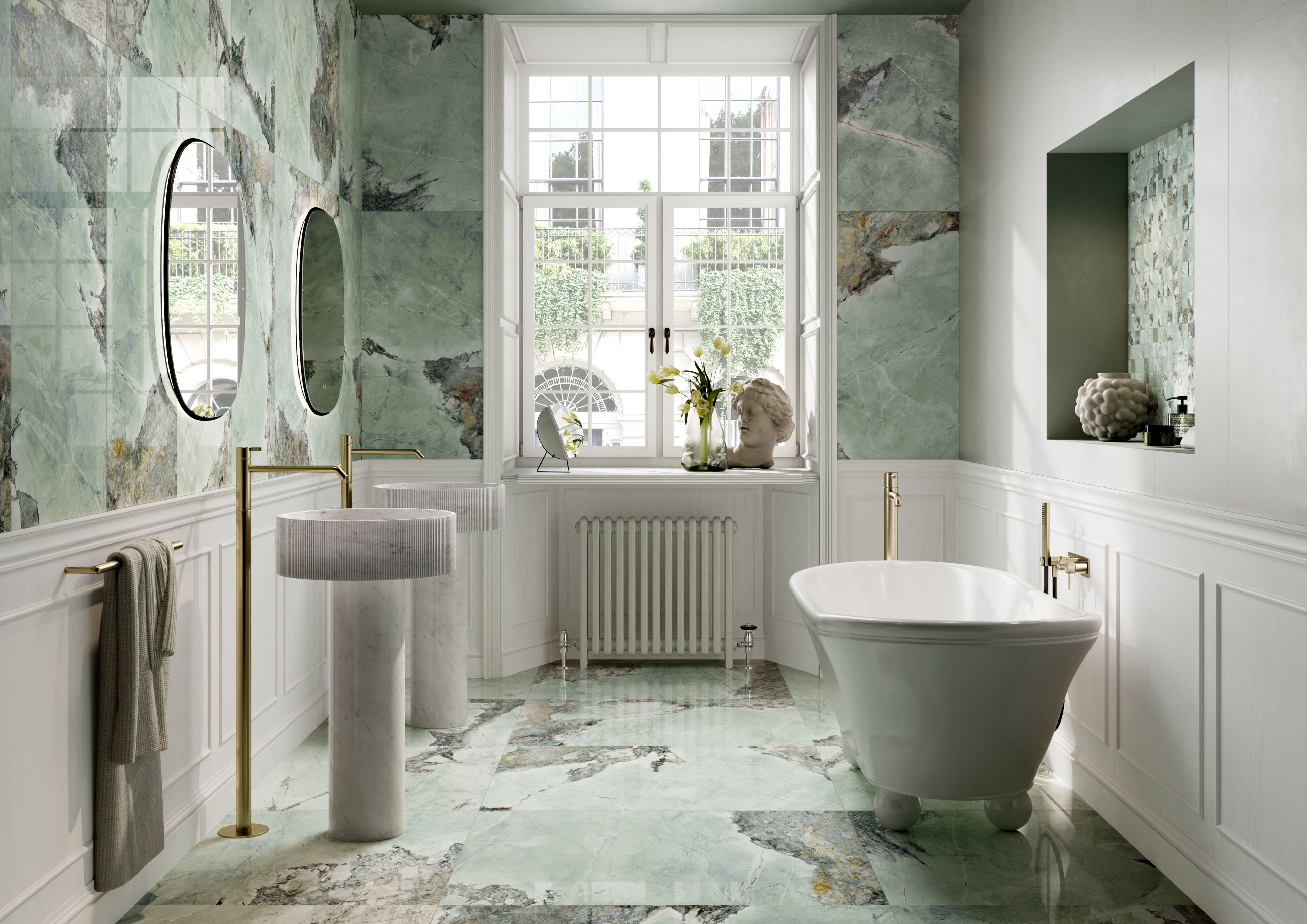 Пол / керамогранит с мраморным эффектом Ceramica Rondine INVISIBLE ARCH-00106333 - Вид №8