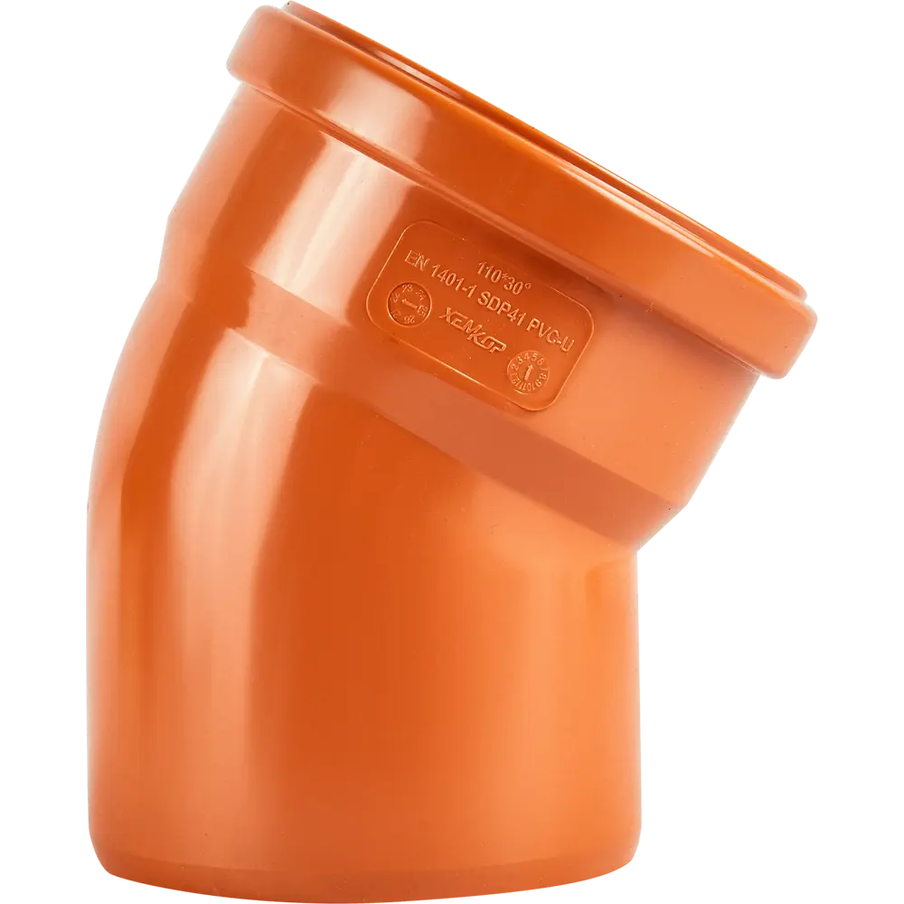 Отвод Хемкор d110 мм 30° пластиковый для наружной канализации STLM-2186083 - Вид №1