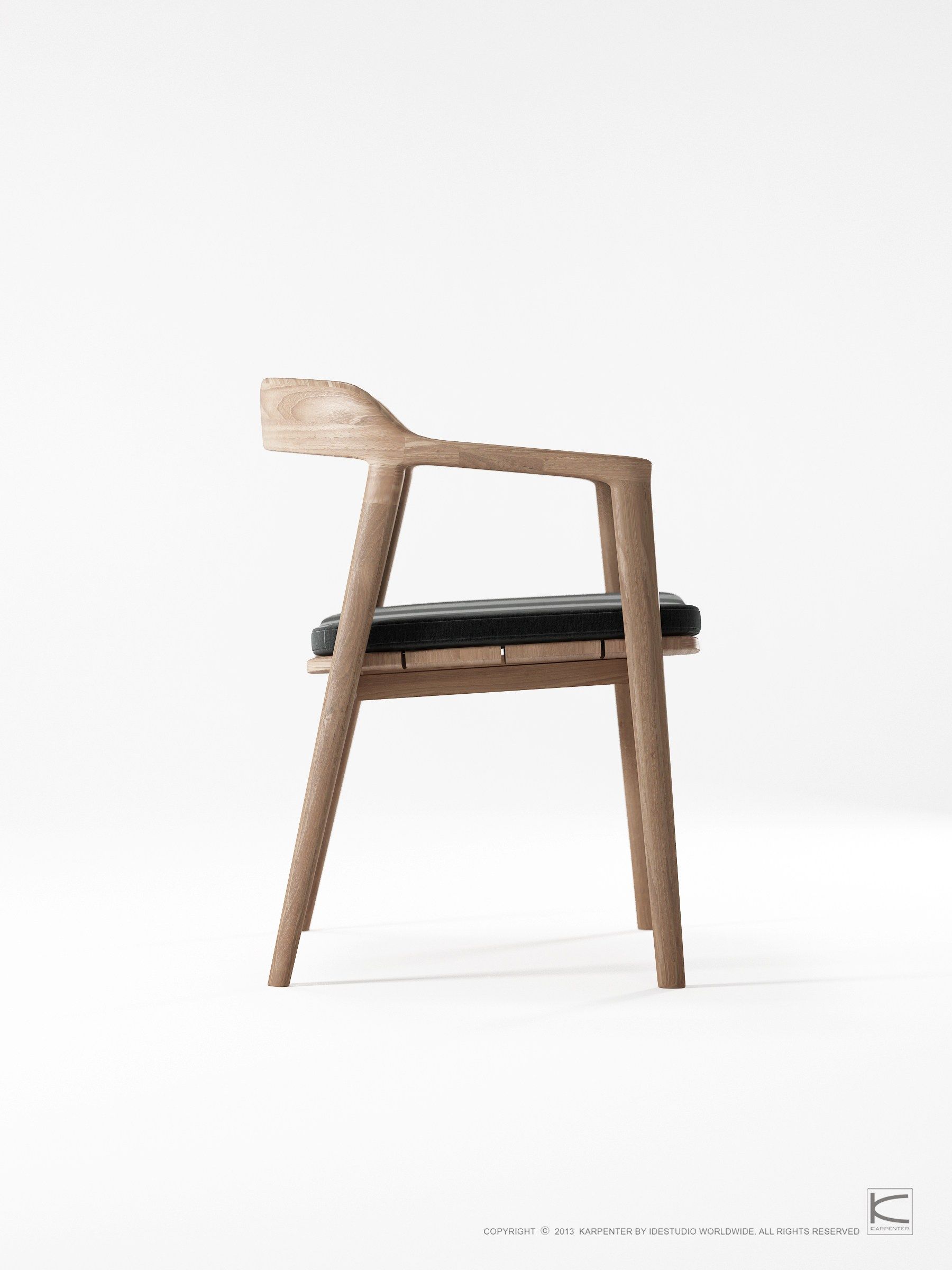 Стул из тикового дерева с подлокотниками KARPENTER Grasshopper Outdoor ARCH-00022537 - Вид №37
