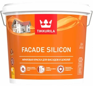 Краска Tikkurila Facade Silicon / Тиккурила Фасад Силикон для фасада и цоколя 2,7л