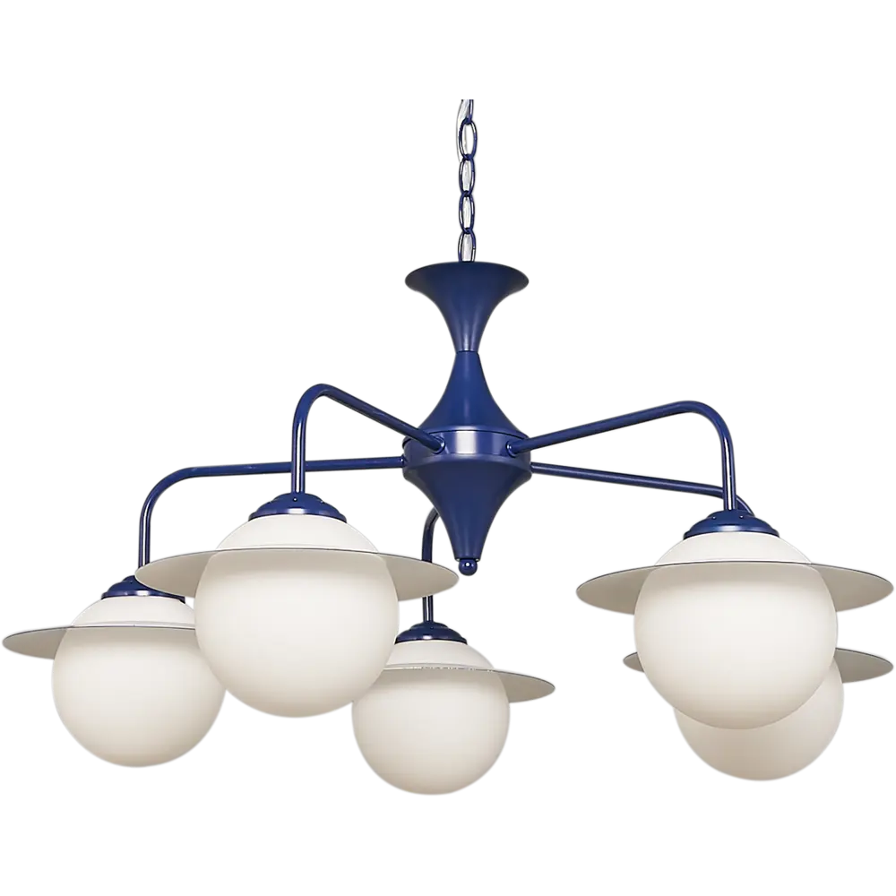 Люстра Saturn 3121/5, 5хE14х40 Вт, цвет синий 81966665 STLM-2090118 JLIGHT  - Вид №1