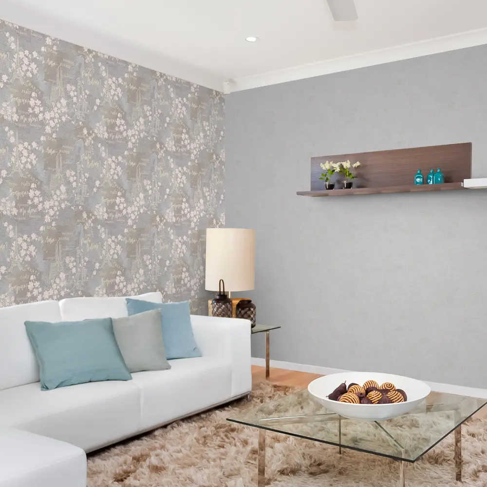 Обои флизелиновые Victoria Stenova Bonjour серые 1.06 м 888918 STLM-2202892 - Вид №3