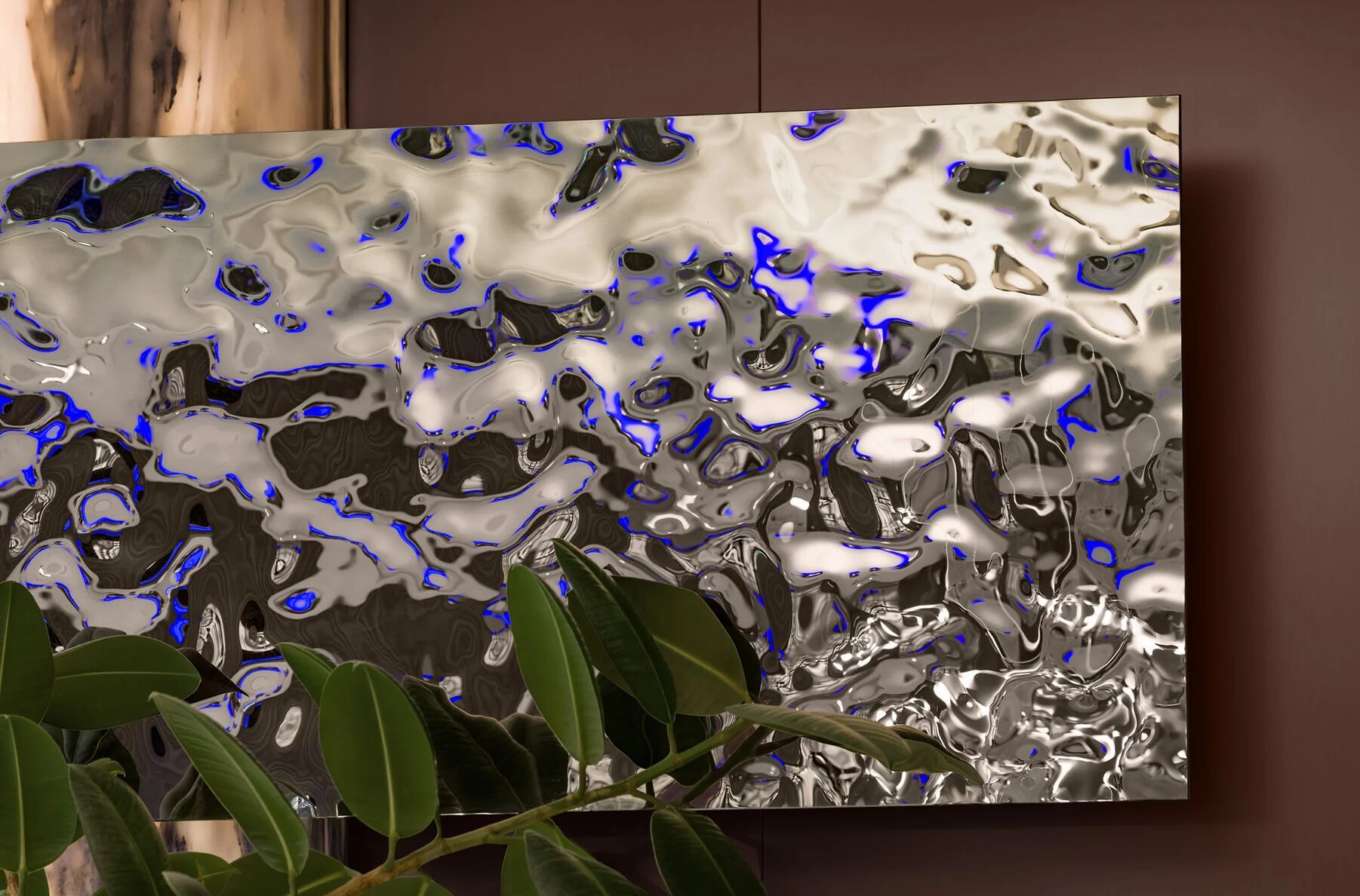 Декоративная стеклянная панель PlusObject AQUA SILVER ARCH-00061457 - Вид №1