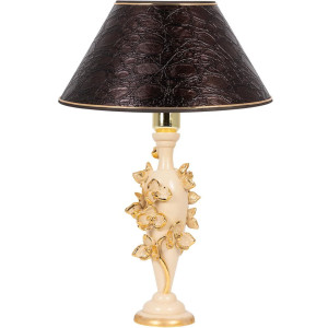 Настольная лампа Орхидея Лира СБ-186/АС/Глоси/шоколад цвет бежевый BOGACHO
