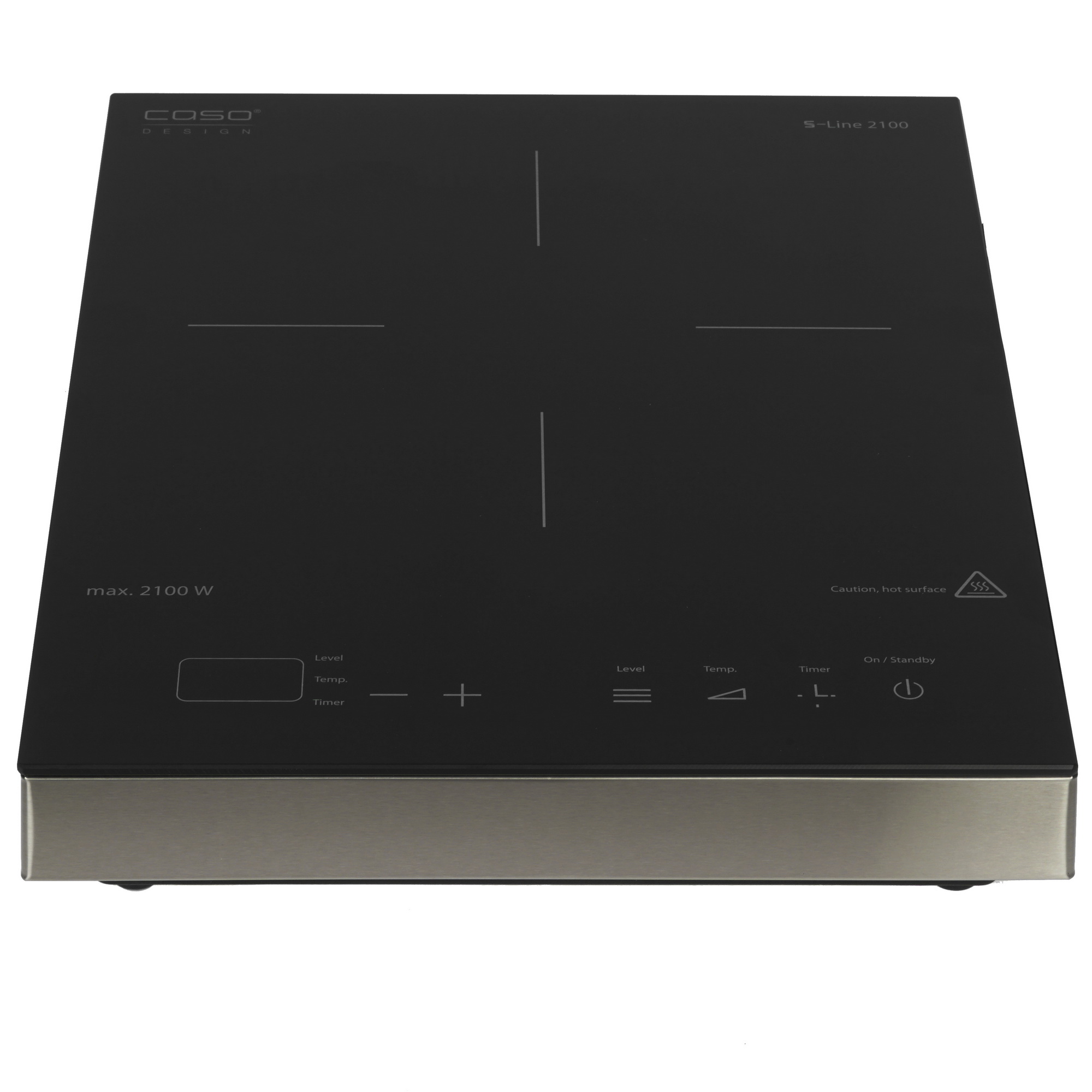 8117092 Плита компактная электрическая CASO Slim Line 2100 черный STDN-0082504 - Вид №1