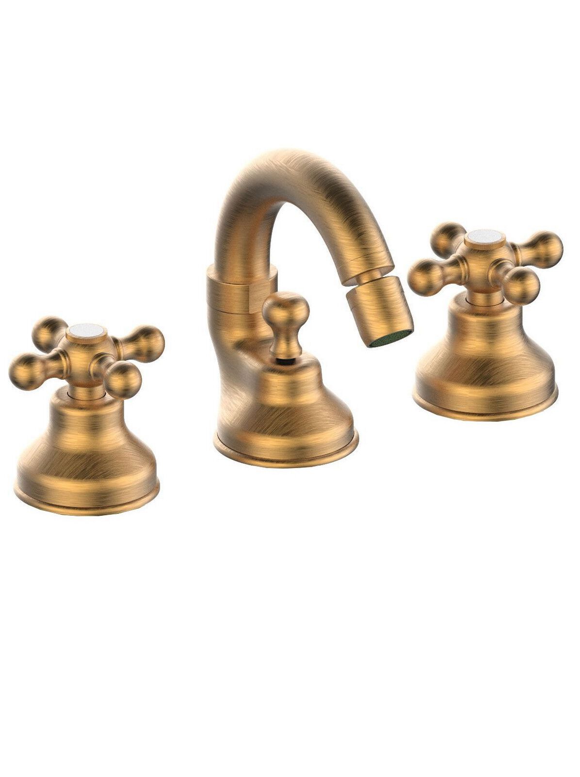 Смеситель для биде с 3 отверстиями для пола с отдельными розетками Rubinetterie Frattini Dedra ARCH-00020260 - Вид №3