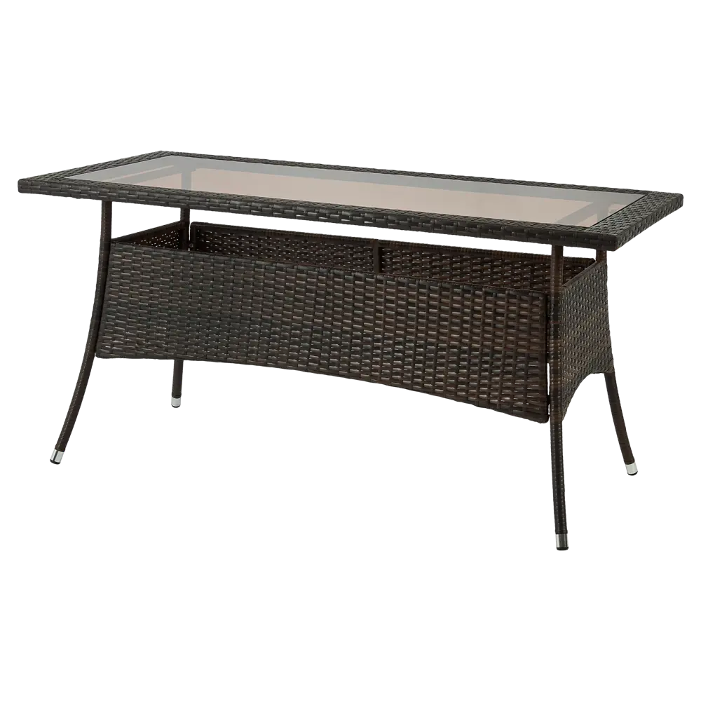 Садовый стол нераздвижной BEGINIA Elia 150x70 см сталь коричневый STLM-2067891 - Вид №5