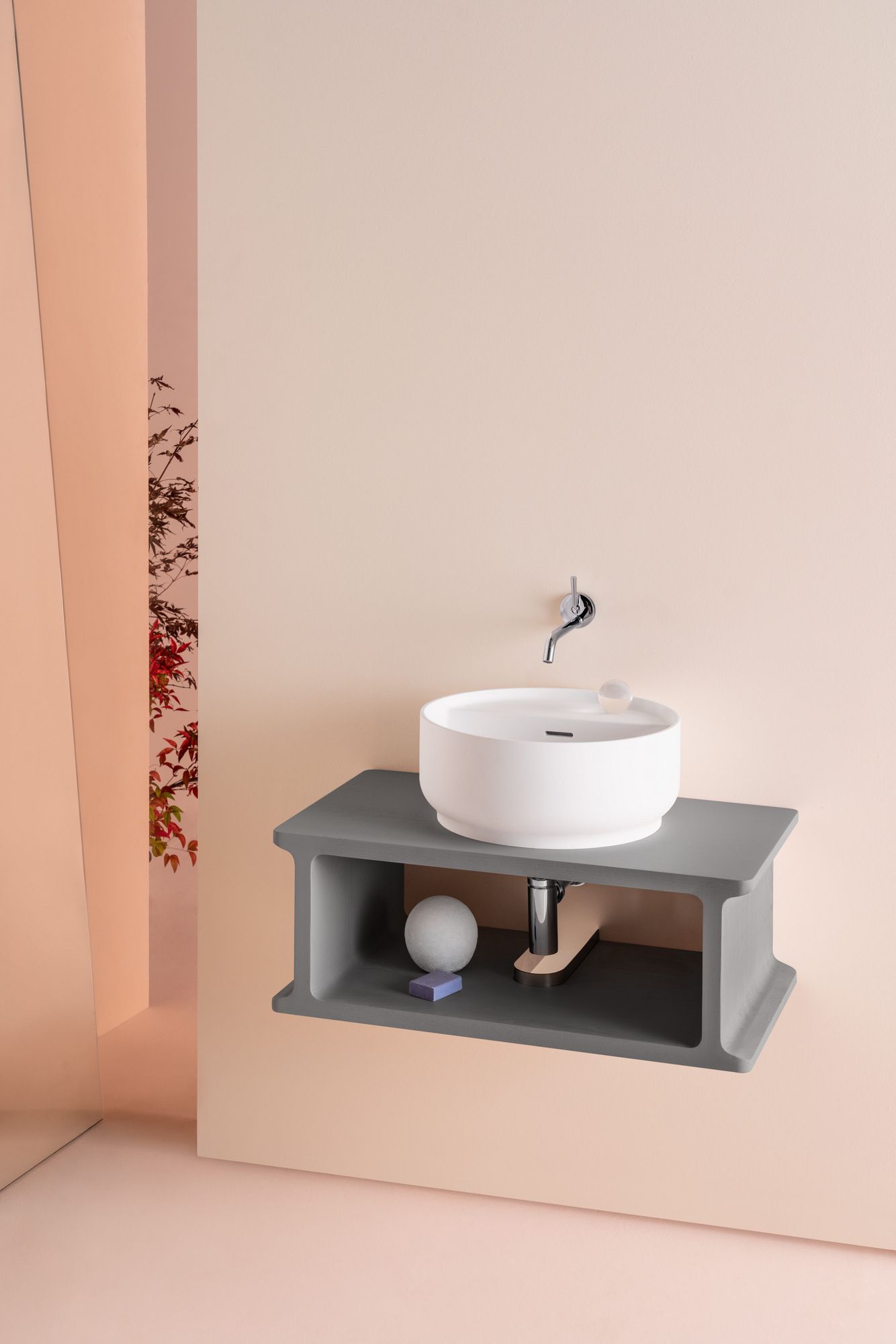 Одиночный подвесной умывальник из ясеня Zucchetti Beam ARCH-00108152 - Вид №1