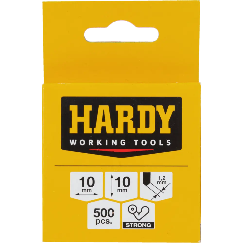 Скоба для степлера Hardy 2241-650010 10x10x1.2 мм, 500 шт STLM-2101351 - Вид №1