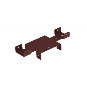 Кронштейн для забора 40x40x1.5 мм RAL 8017 коричневый