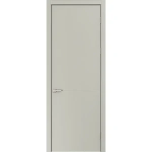 Дверь межкомнатная глухая Николь 60x230 см эмаль цвет шелк с замком и без петель 89464699 STLM-2080293