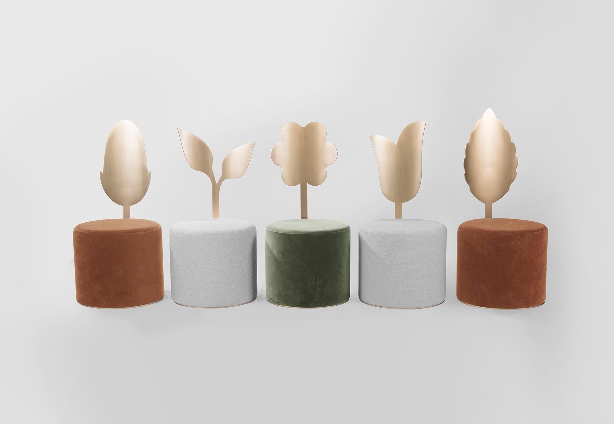 Круглый пуф из ткани Secolo GIARDINO BOTANICO ARCH-00030055 - Вид №2