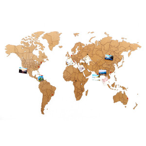 17-03 Пазл «карта мира» коричневая 150х90 см new Mimi