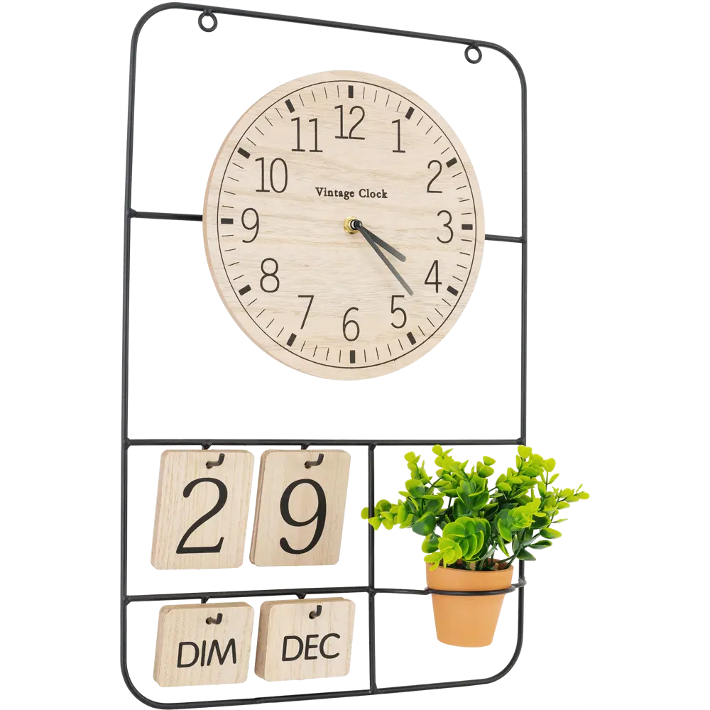 Настенные часы Atmosphera с календарем 12x51.8x34 см 179403 STLM-2015753 - Вид №2