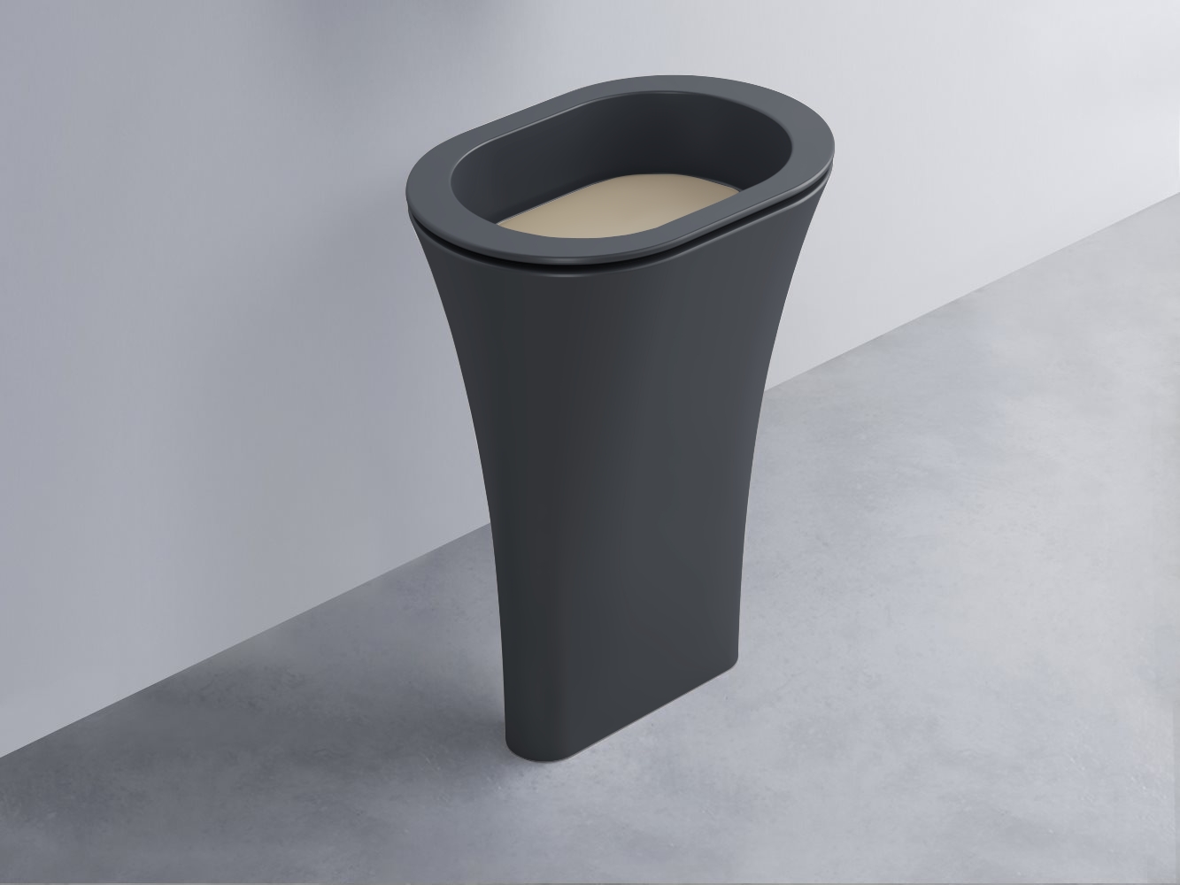 AMLA65-BA+AMPILO-AV+AMCOLO-BA Раковина Amedeo Ovale отдельностоящая cielo Enjoy + Amedeo Ceramica Cielo