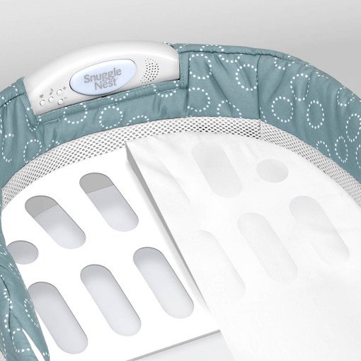 Складная кроватка ХL серо-зеленый с кружками BABY DELIGHT  322587 Серый Santreyd  - Вид №4