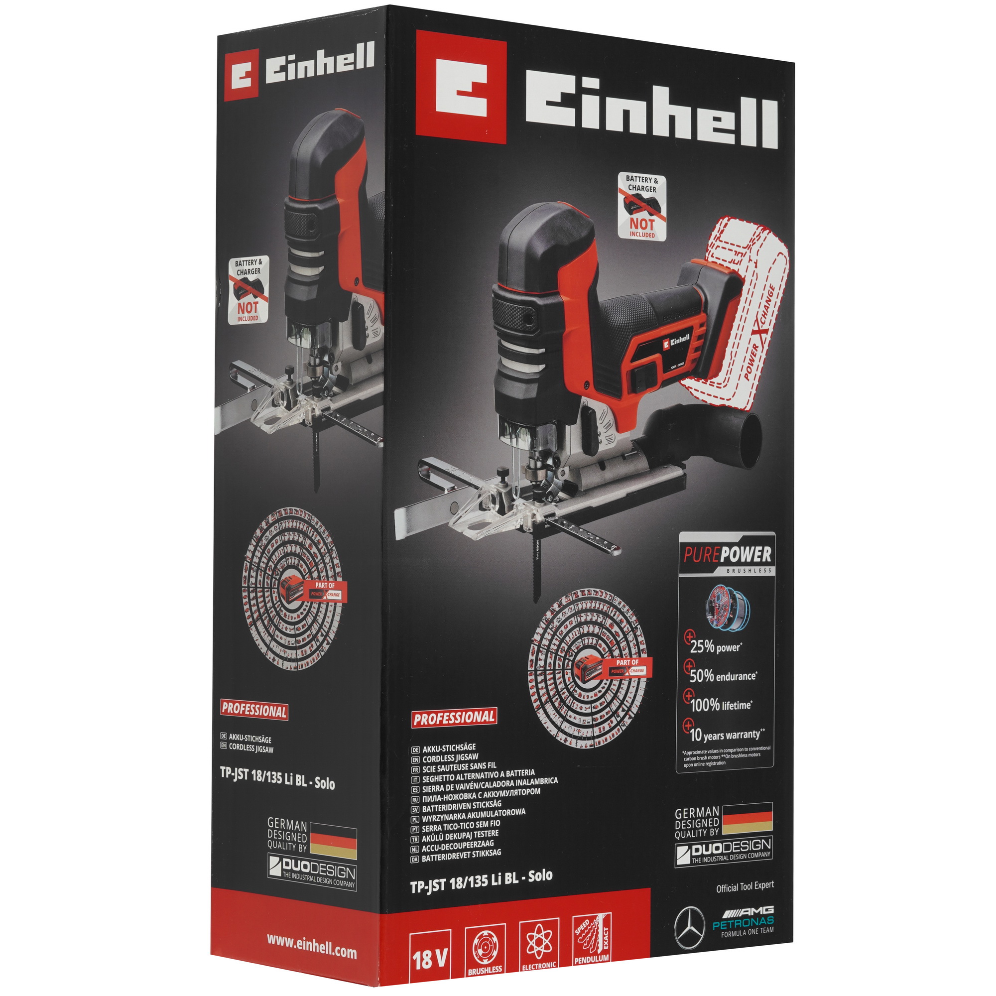 Электрический лобзик Einhell PXC TP-JST 18/135 Li BL Power X Change 18V , Без ЗУ, Без АКБ 9148560 STDN-0086343 - Вид №8