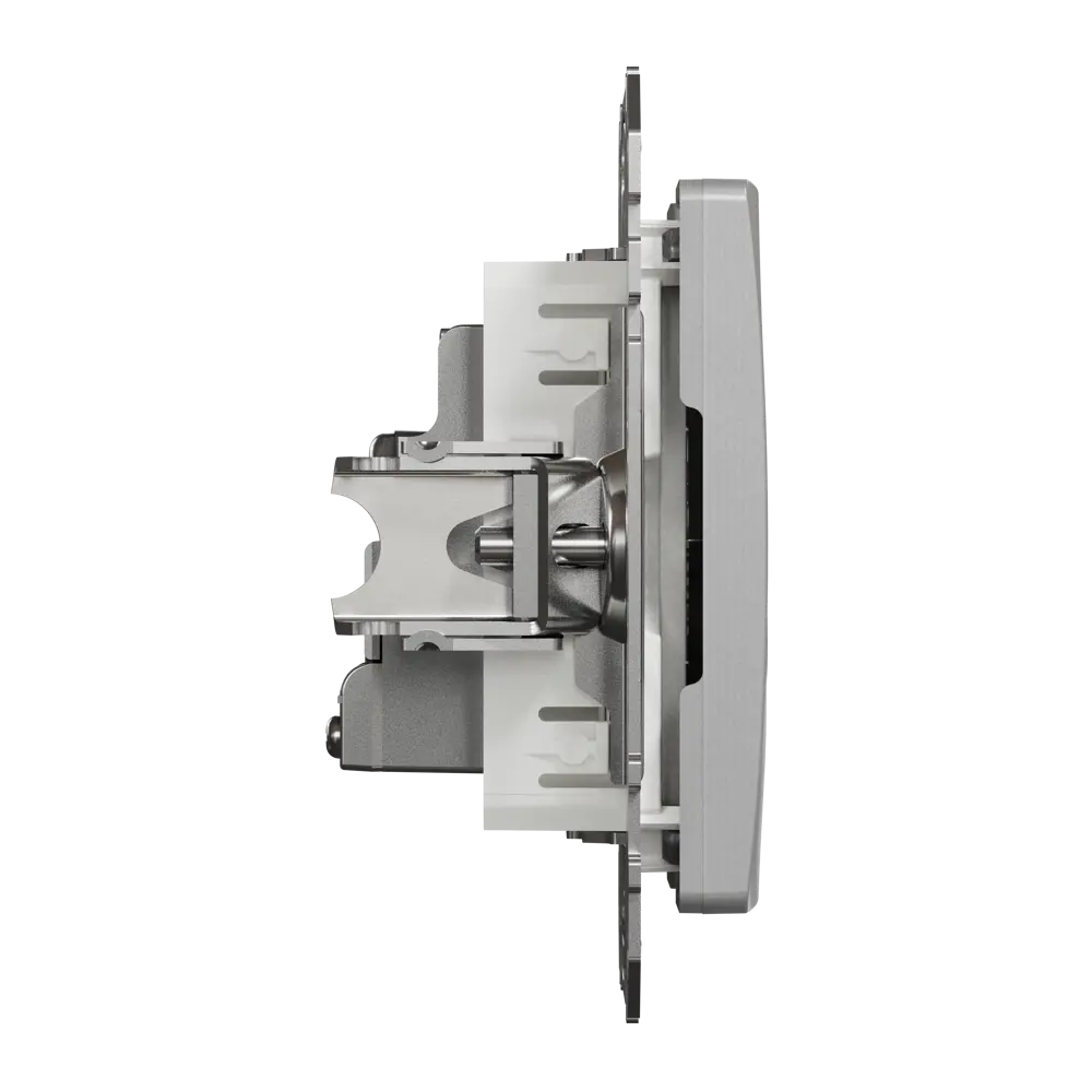 Розетка телевизионная оконечная встраиваемая Systeme Electric Sedna Design, цвет алюминий STLM-2063065 - Вид №3