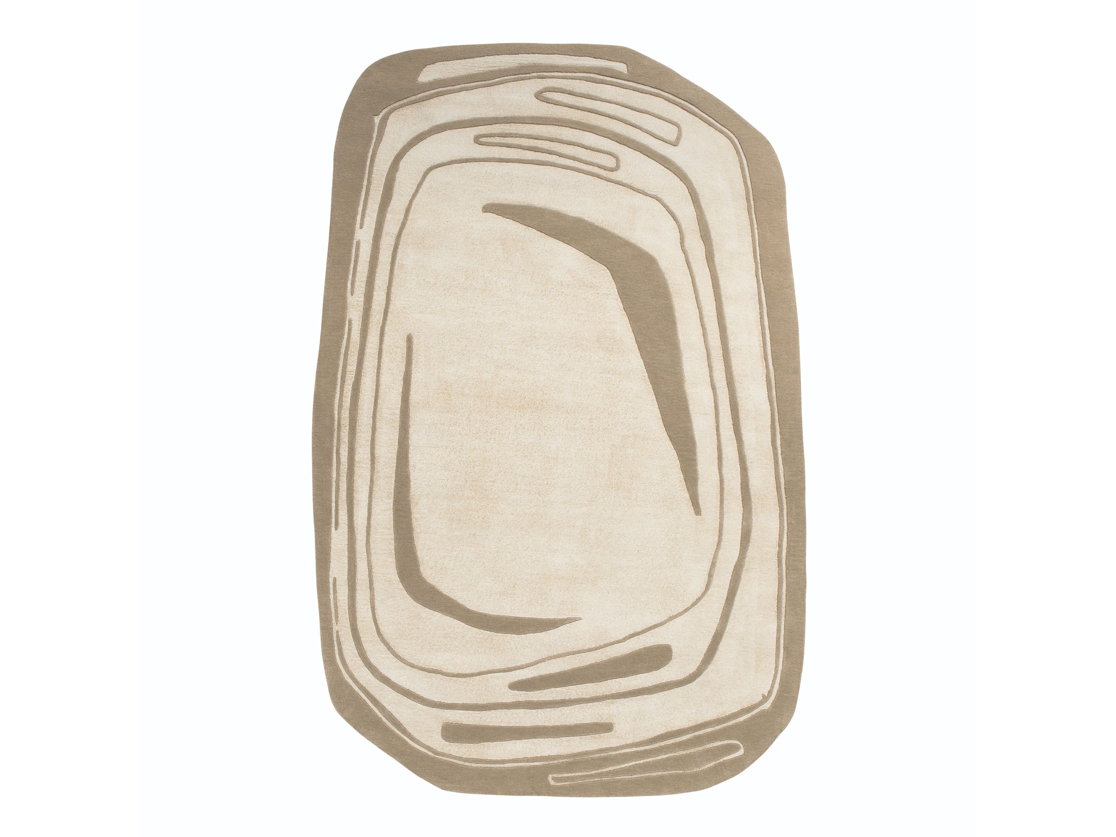 Бамбуковый и шерстяной шелковый ковер REDA AMALOU DESIGN ARCH-00027395 - Вид №1