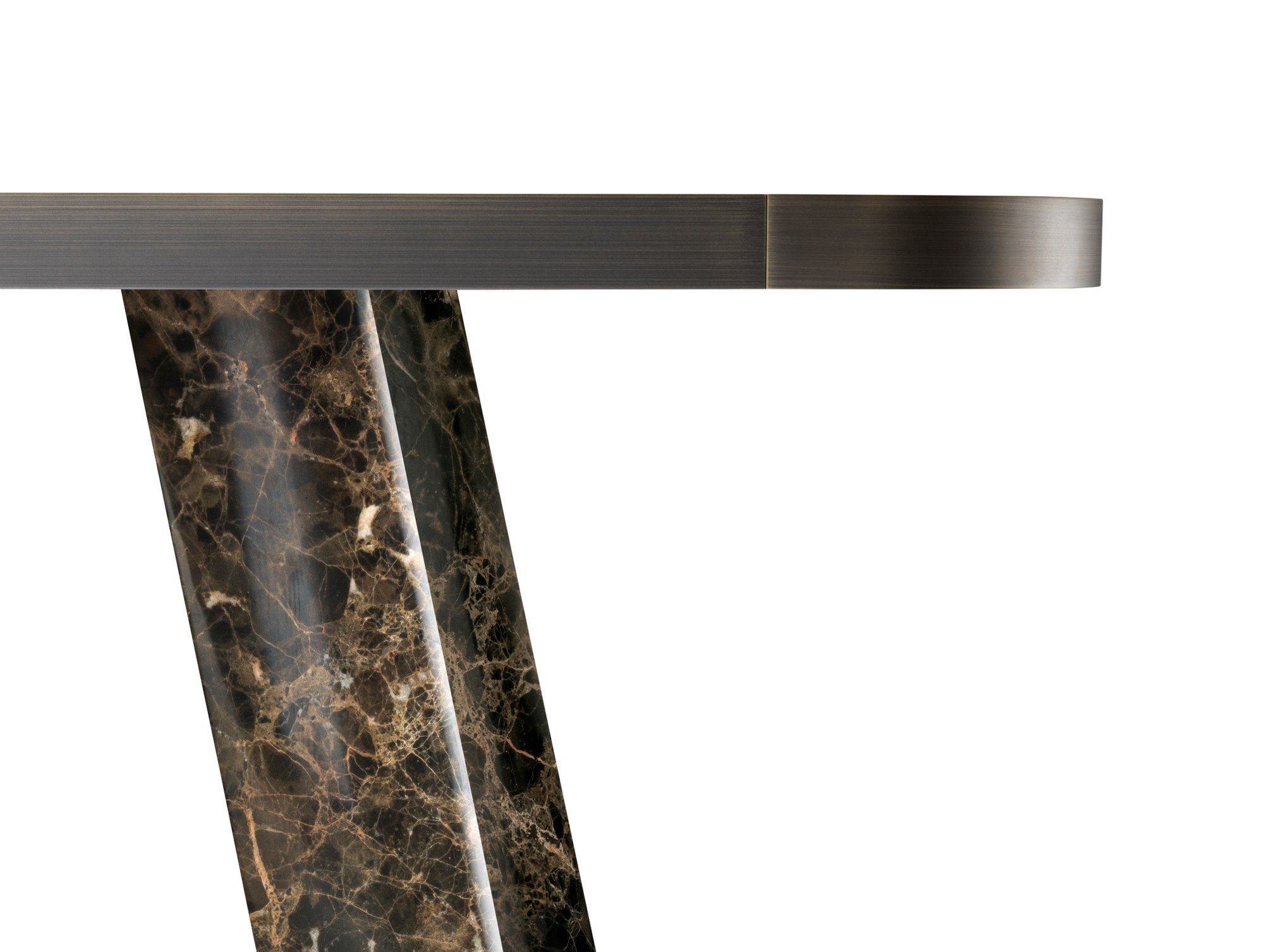 Прямоугольный мраморный стол Dark Emperador GHIDINI1961 Native ARCH-00120855 - Вид №2