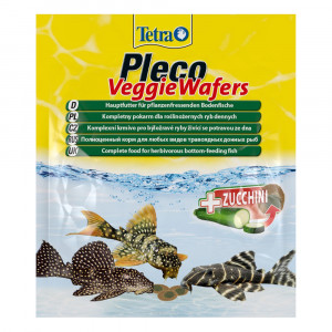 ПР0037402 Корм для рыб Pleco Veggie Waffers пластинки с добавлением цукини для донных рыб 15г TETRA