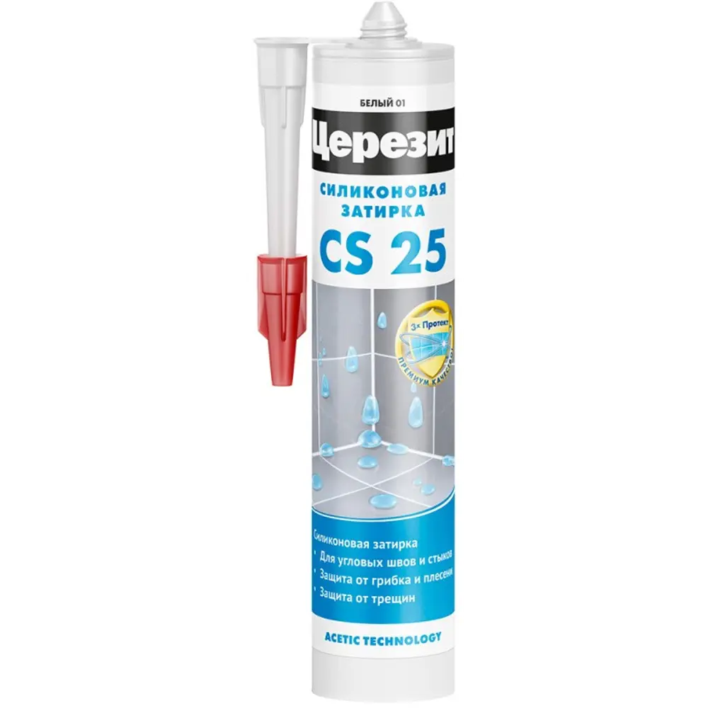 Затирка силиконовая Церезит CS 25 графит 280 мл STLM-2067787