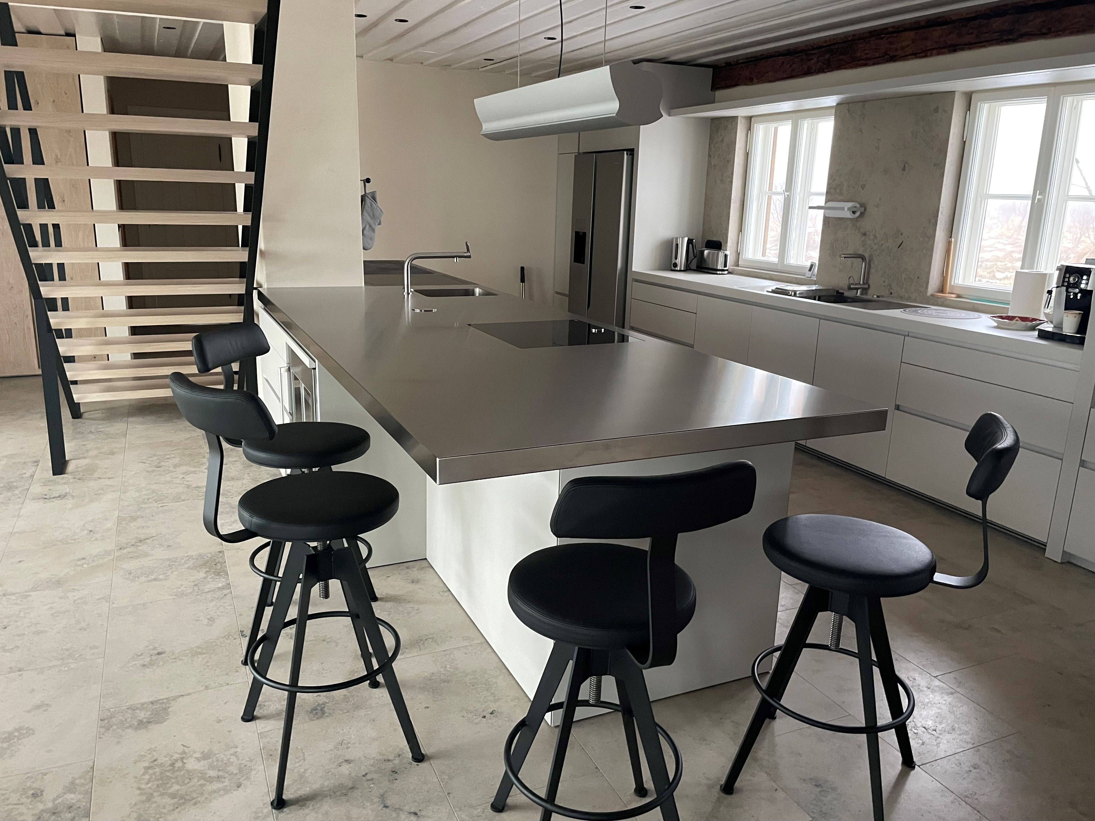 Стальной барный стул с порошковым покрытием Radis CHRISTO ARCH-00106419 - Вид №1