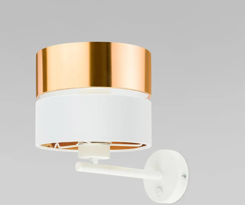 91002414 Настенный светильник TK LIGHTING 4770 Hilton цвет белый/золото STLM-0433805