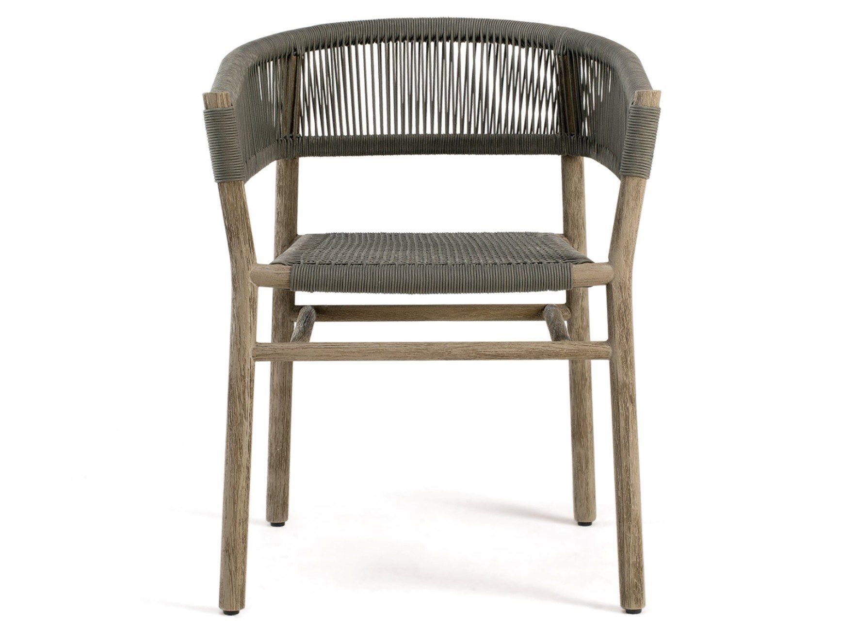 Штабелируемый садовый стул из тика и веревки Ethimo ARCH-00103677 - Вид №27