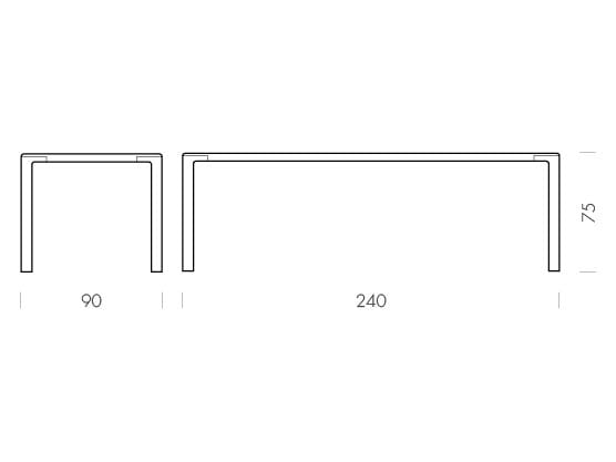 Прямоугольный обеденный стол из дуба Gazzda DERVEN ARCH-00033791 - Вид №12